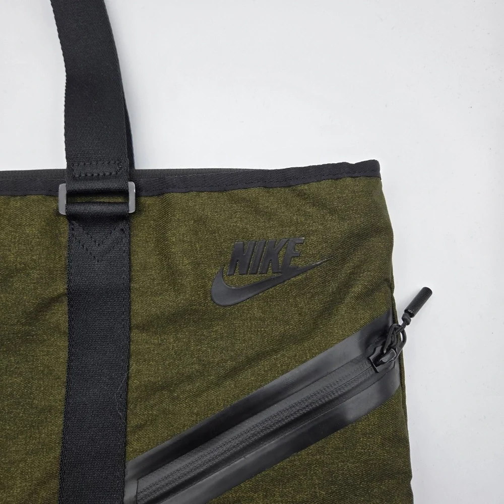 Nike Mens Olive Green Tech Fleece Sportswear Utility Tote Bag Large